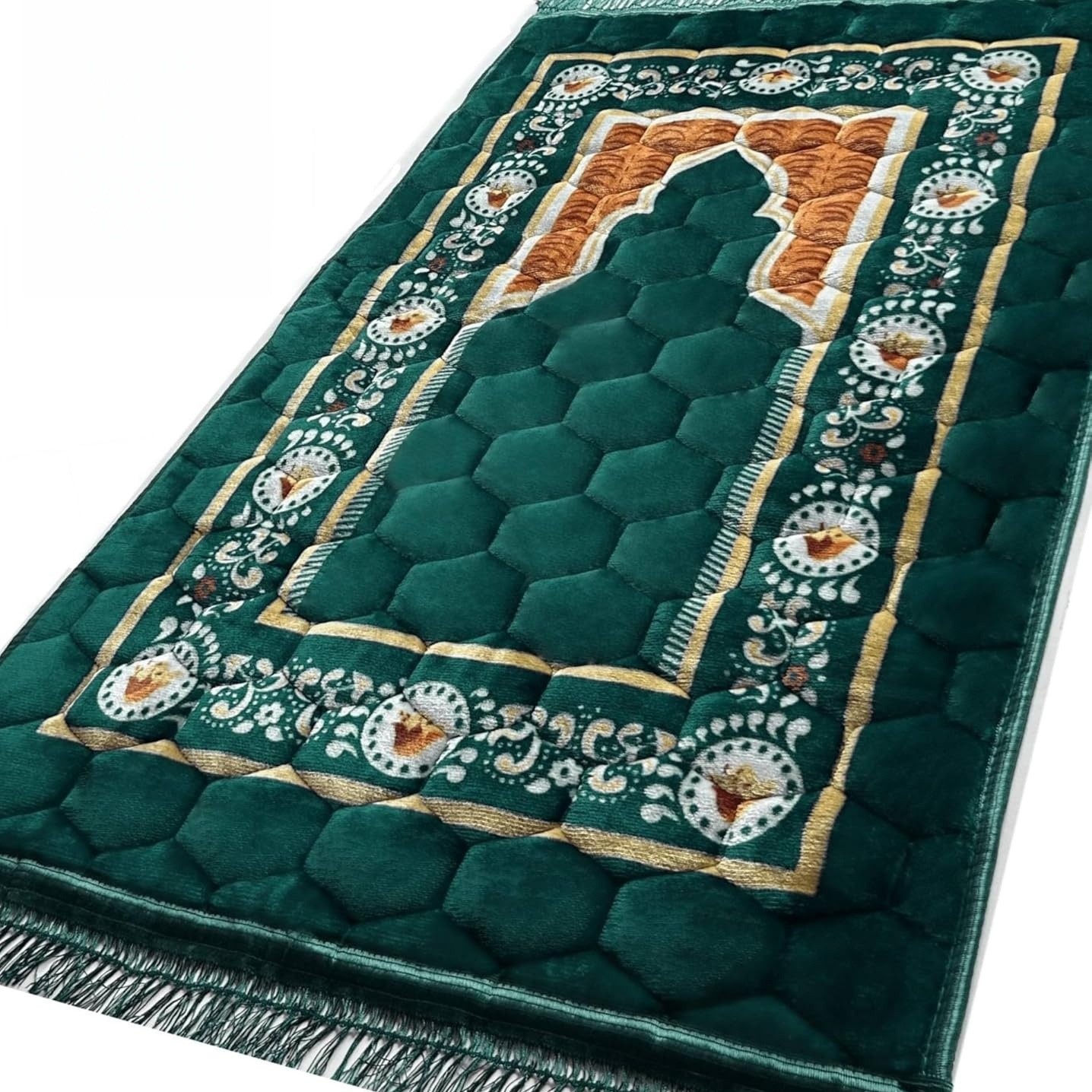 Maranta Prayer Plant - Thick Chenille Quilted Prayer Mat 80x120cm/31.5x47.24in,