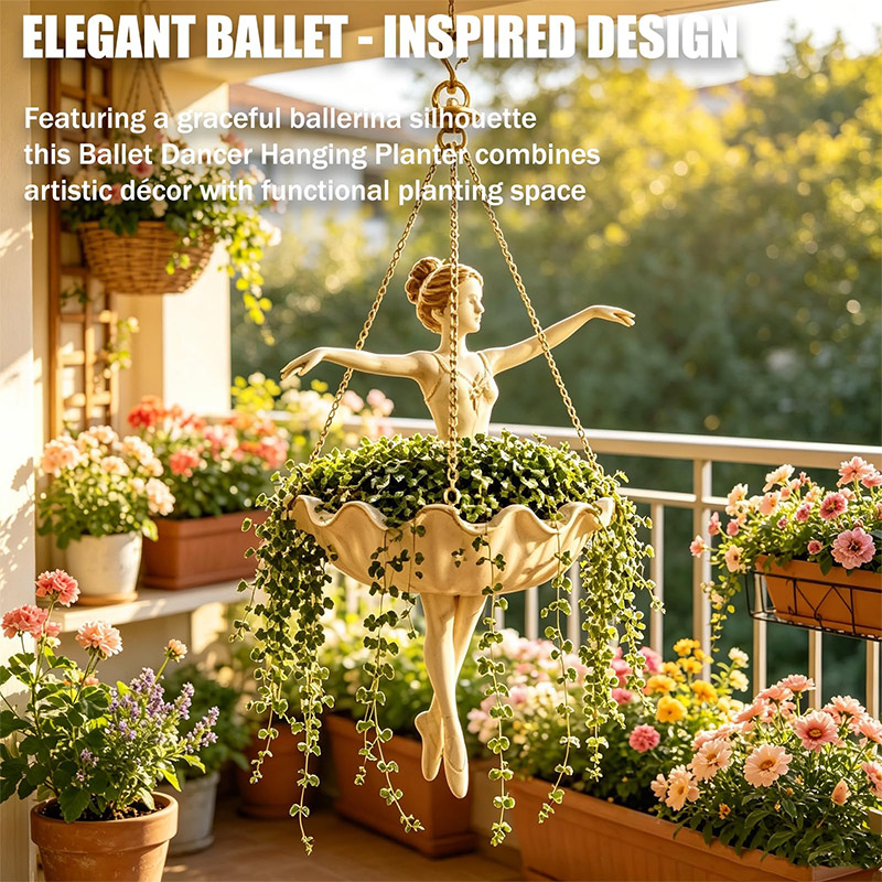 Ballet Dancer Hanging Planter  - Spider Plant Hanging review and price