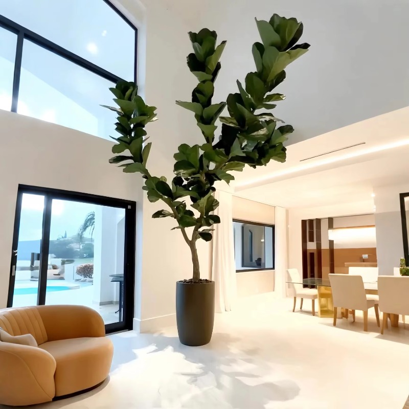 Artificial Plants Indoor Potte - Ficus Lyrata Tree review and price