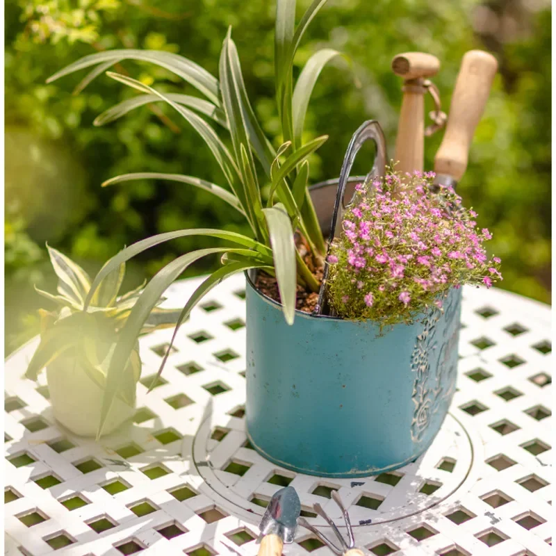 Blue Hanging Wall Planter Aged - Spider Plant Hanging review and price