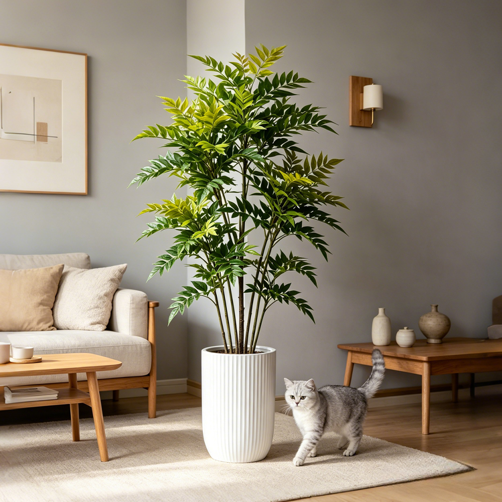 73-135cm Artificial Nandina Pl - Ficus Lyrata Tree review and price