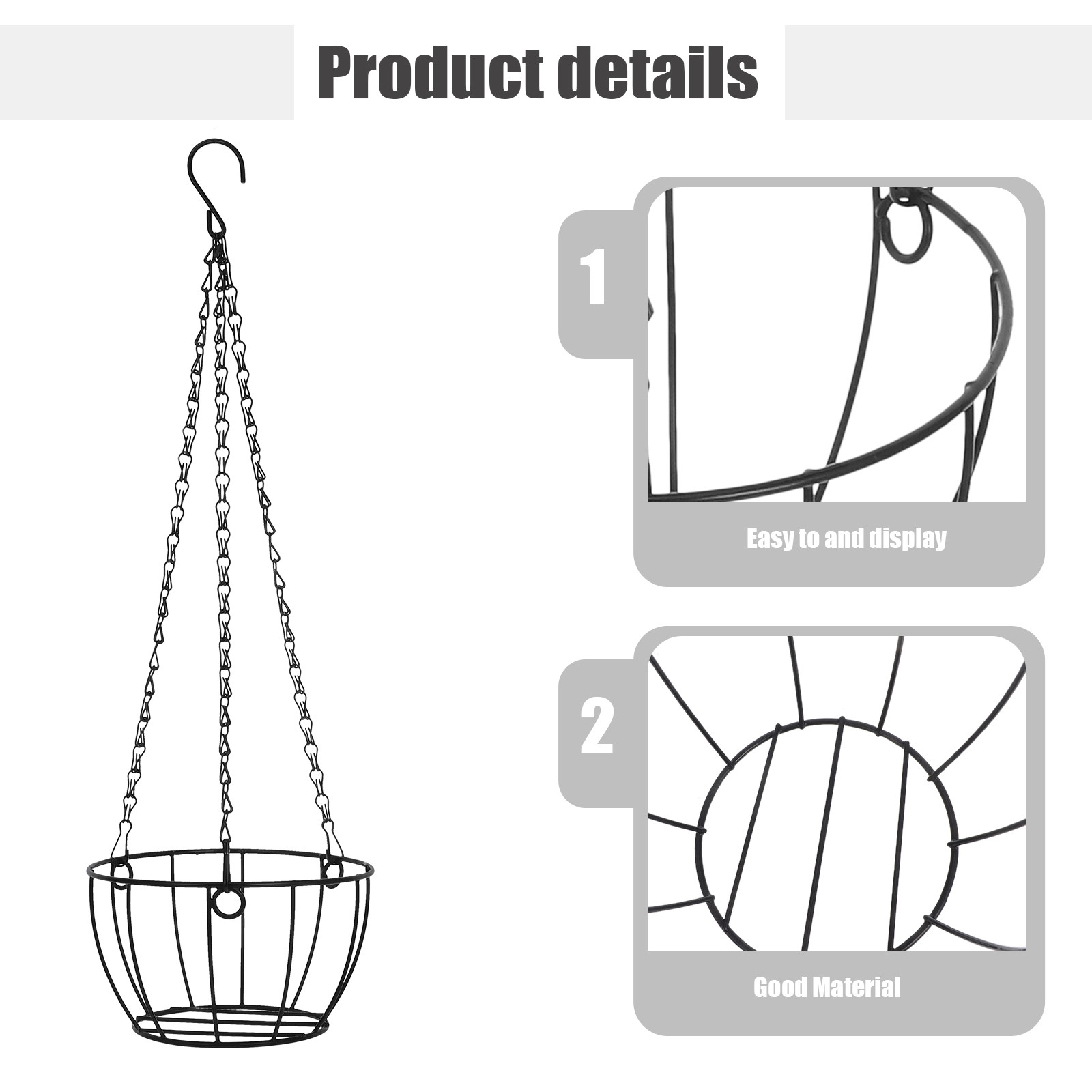 Hanging Plant Basket Iron Roun - Spider Plant Hanging review and price